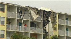 Hurikán Matthew pokodil msto Daytona Beach na Florid.