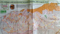 Lake Macquarie Rogaining: Najít kontrolní body je s ne úpln podrobnou mapou...
