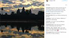 Klidná fotografie Angkor Watu, která nedává tušit, že nevznikala v klidu