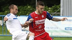 Petr Dolej� (v bílém) pat�í ke stálicím velkomezi�í�ského týmu. Momentka z...