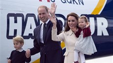 Princ William, vévodkyn Kate a jejich dti princ George a princezna Charlotte...