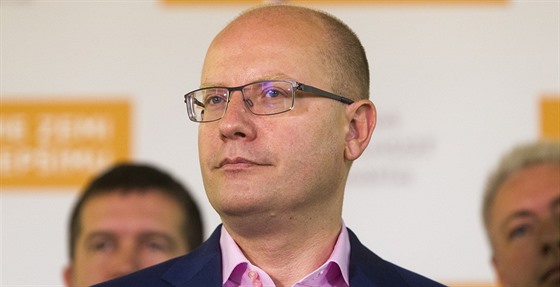 Premiér a pedseda SSD Bohuslav Sobotka po 2. kole senátních voleb (15.10.2016)