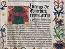 Magdeburská kronika, bohatě zdobený rukopis na pergamenu z roku 1525.