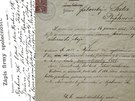 ivnostenský list firmy Fáborský a eda. ádost byla podána 24. prosince 1912.