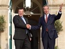 Hlavní sponzor strany UKIP Arron Banks (vlevo) a Nigel Farage