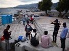 Uprchlíci na ostrov Lesbos (záí 2016)