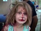 Syrská opoziní agentura zveejnila krátké video s následky bombardování u...