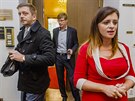 V�t Raku�an (STAN), Martin Kupka (ODS) a Jaroslava Jermanov� (ANO) p�ed...