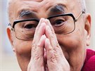 Tibetský duchovní vdce dalajláma vystoupil ped asi tisícovkou lidí na...
