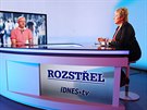 Majitel Student Agency Radim Janura a moderátorka Zuzana Kubátová v diskusním...