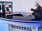 Jií unek a éfredaktor MF DNES Jaroslav Plesl v diskusním poadu Rozstel....