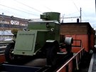 Do Olomouce dorazila replika vlaku �eskoslovensk�ch legion���