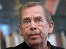 Václav Havel v kancelái ve Vorilské ulici