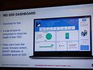 Aplikace WD SSD Dashboard (slide prezentace z tiskové konference)