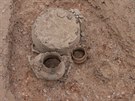 Archeologov pi vykopvkch ve Hvozdnici na Hradecku.