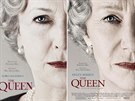 Elika Balzerová v kalendái Promny 2017 a Helen Mirrenová na plakátu k filmu...