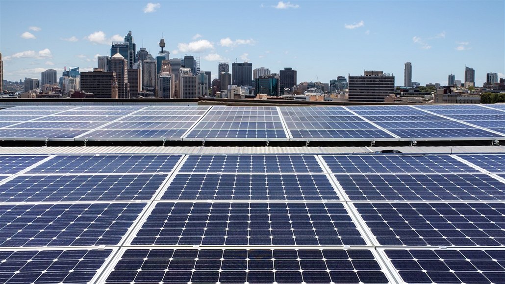 Solární elektrárna firmy Photon Energy v Sydney.