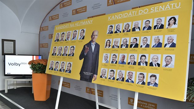 Volební štáb ČSSD v Lidovém domě zatím bez sociálních demokratů.
