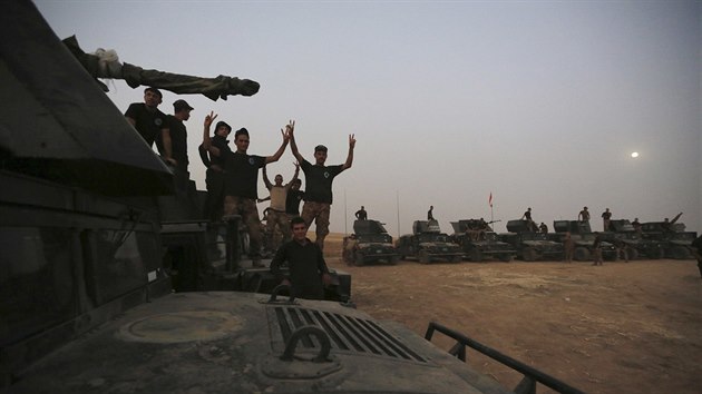 Irck protiteroristick jednotky se pipravuj na bitvu o Mosul. (14. jna 2016)