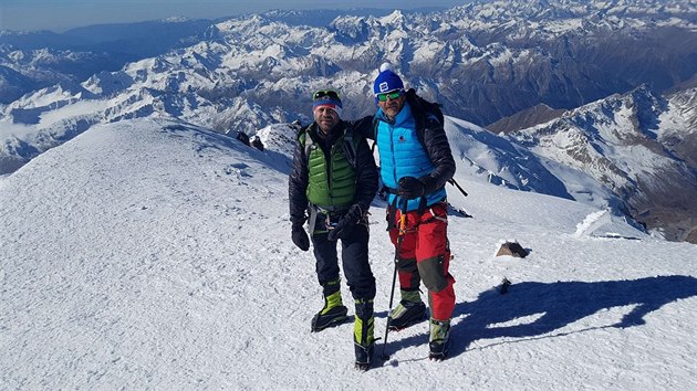 Z v�stupu Radka Jaro�e na Elbrus, nejvy��� evropskou horu.