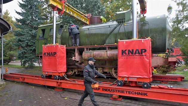 Akumulan parn lokomotiva FLC, typ Meiningen, je darem nmeckho Muzea energetiky v nedalekm Hirschfelde, kter letos kon svou innost.