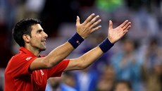 Srbský tenista Novak Djokovi� se vrátil po US Open na kurt na turnaji v...