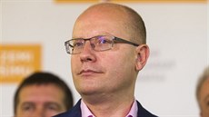 Premiér a pedseda SSD Bohuslav Sobotka po 2. kole senátních voleb (15.10.2016)