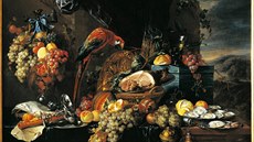 Zátií s ovocem a unkou malíe holandského baroka Jana Davidszoona de Heema je...
