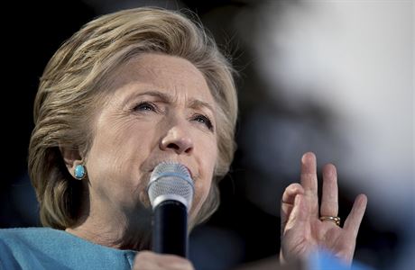 Kampa demokratické kandidátky Hillary Clintonové v New Hampshiru. (24.10.2016)