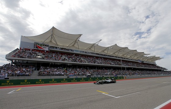 Lewis Hamilton na okruhu Velké ceny USA formule 1