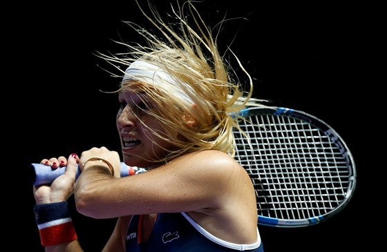 Slovenská tenistka Dominika Cibulková bojuje na Turnaji mistry. 