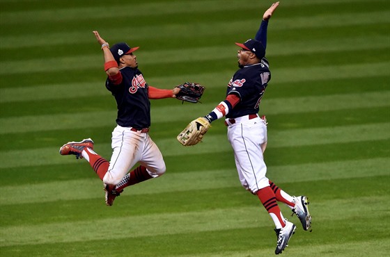 Baseballisté Clevelendu slaví.