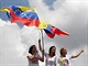 Demonstrace za odvoln venezuelskho prezidenta Nicolse Madura v Caracasu...