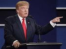 Trump bhem poslední debaty (20. íjna 2016)