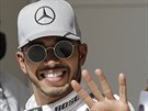 SPOKOJENÝ. Lewis Hamilton vyrazí do Velké ceny USA z prvního místa.