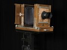 Studiový portrétní velkoformátový pístroj praské firmy Emil Wachtl, který byl...