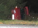 Nehoda se stala v nedli v noci na silnici z Lenory do Volar. idi vyvázl bez...