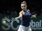 FORHEND. Simona Halepová v úvodním duelu Turnaje mistry