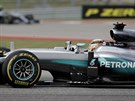 Lewis Hamilton na okruhu Velké ceny USA