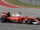 Sebastian Vettel na okruhu Velké ceny USA