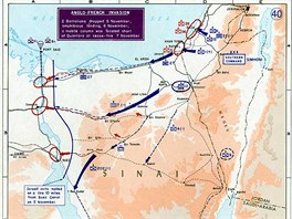 Vojenské tažení izraelských, britských a francouzských jednotek na Sinaji během...
