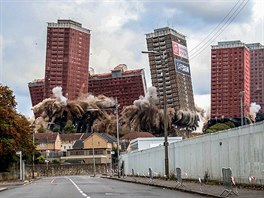 Lesley Smith - Demolition, Red Road Flats, Glasgow, Scotland