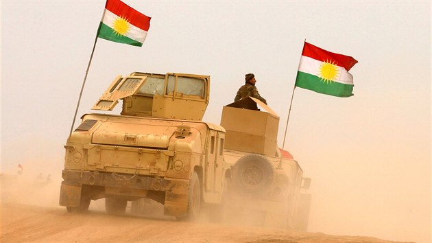 Kurdsk jednotky severn od Mosulu (28. jna 2016) 
