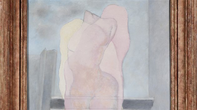 Josef Šíma: Ve čtyři hodiny odpoledne (Růžové tělo) (1928 - 1929). Rozměrné a mimořádně kvalitní Šímovo dílo se začne dražit na částce 22 milionů korun.