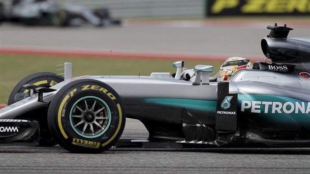Lewis Hamilton na okruhu Velk ceny USA
