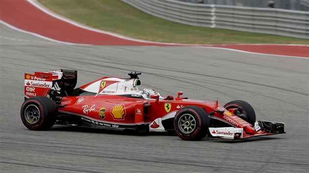 Sebastian Vettel na okruhu Velk ceny USA