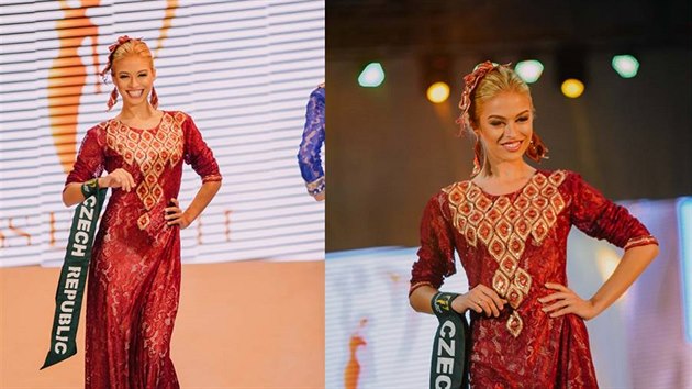 Česká Miss Earth 2016 Kristýna Kubíčková na módní přehlídce světového finále Miss Earth