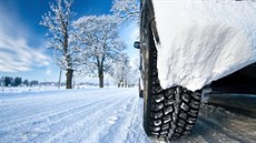 zimní pneumatika, ilustrace