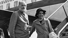 Peter Freuchen s manželkou Dagmar, padesátá léta minulého století