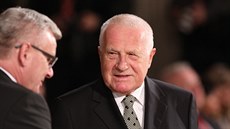 Bývalý prezident Václav Klaus ve Vladislavském sále (28. íjna 2016)